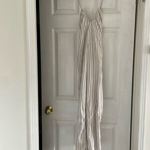 Abercrombie jumper. Size small white with brown stripes.